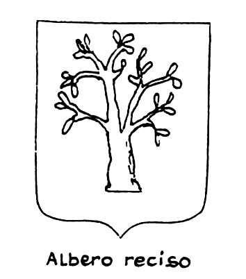 Image of the heraldic term: Albero reciso